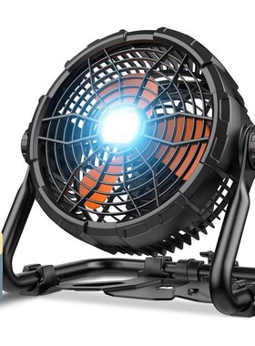 X45 12寸户外露营帐篷吊扇灯可移动可携式充电营地大风力旋转落地