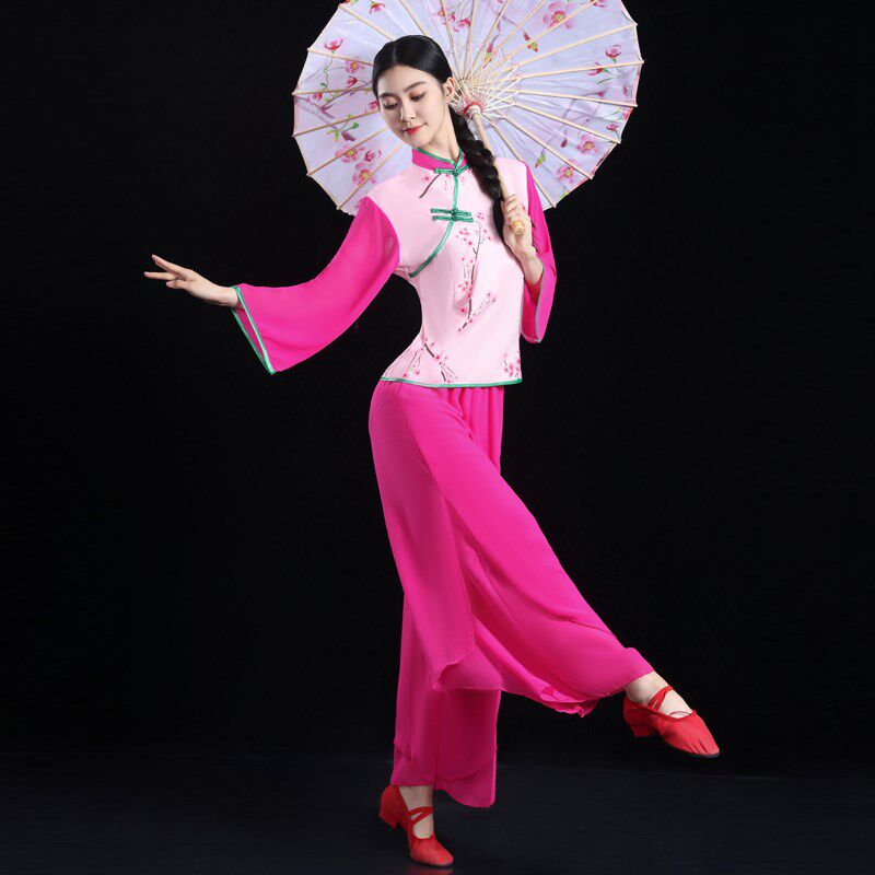 秧歌舞蹈服2024新款曲沟辣妈秧歌服迎亲妈妈团中老年广场舞扇子舞