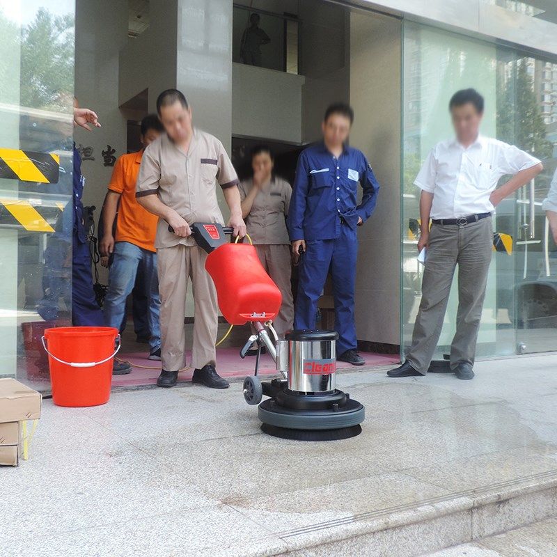 220V电线手扶式多功能擦地机商场瓷砖大理石磨地清洗机地砖单擦机