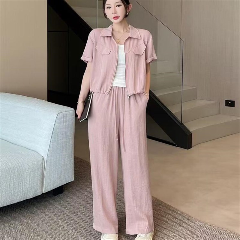魅如丝休闲时尚套装女2025新款夏装穿搭一整套炸街连帽卫衣运动裤