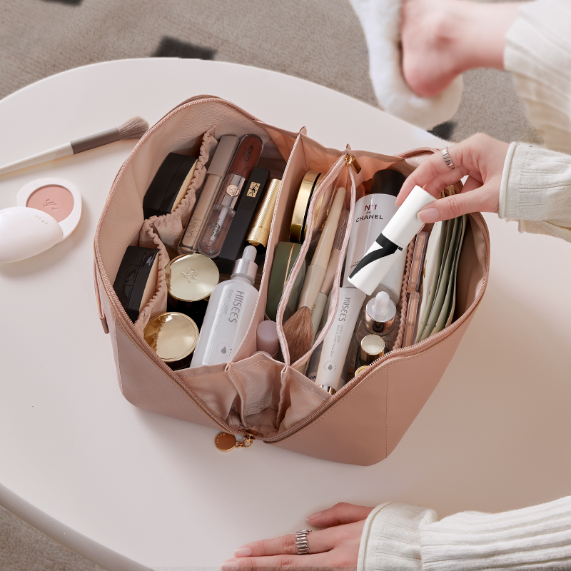 化妆包女2024新款防水化妆刷收纳包手提大容量旅行便携洗漱包袋