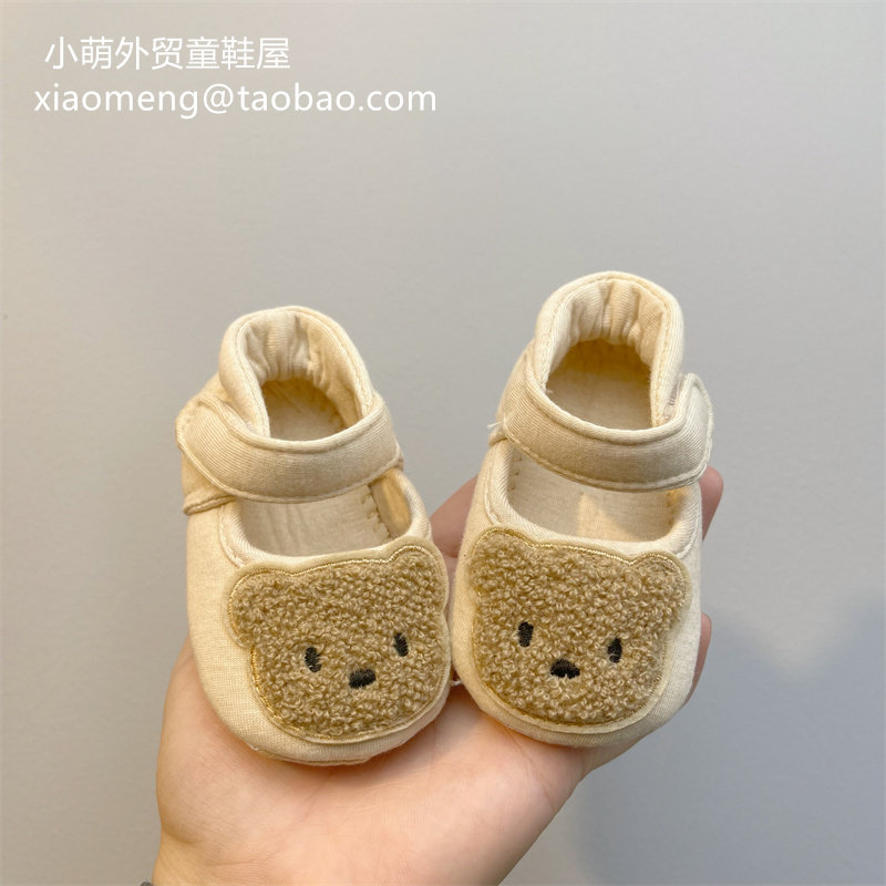 女宝宝公主鞋0-1岁婴儿软底鞋学步手工布鞋不掉春秋夏季3-6-8个月
