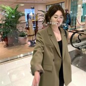 西装 上衣x 一粒扣小西服新款 外套女2024年春季 小众设计感休闲经典