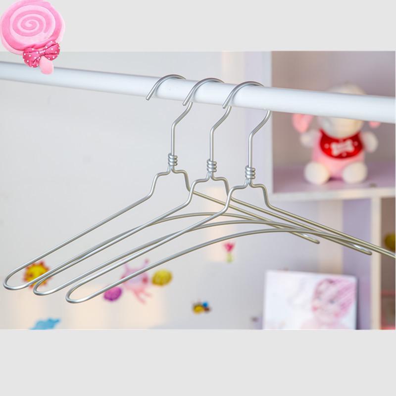 痕撑衣架衣橱衣帽滑间太空仿金属铝制衣架简约无衣铝合金衣架铝