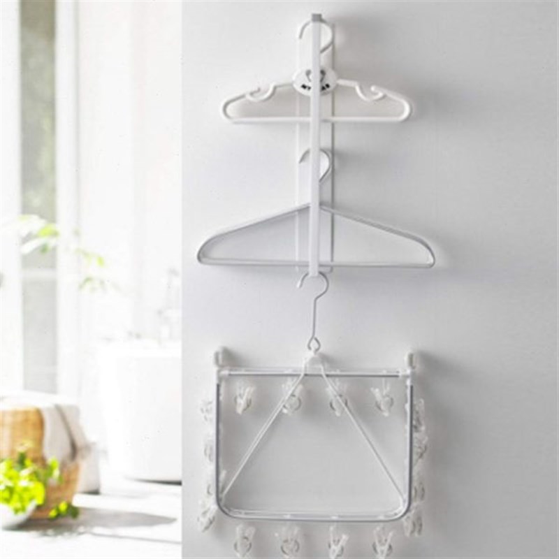 洗衣机侧边磁铁衣架收纳架吸附式冰箱多功能夹子挂钩晾衣架整理架