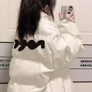 女童羽绒棉服冬季2024新款洋派外套中长版白色炸街女孩初中生棉袄