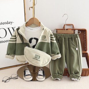 男童秋季运动套装儿童秋装男孩外套2024新款1一3-5岁宝宝小童衣服