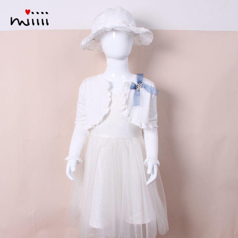 女童针织开衫短款外套夏天空调y六一出游小孩儿童纯棉毛衣外搭披