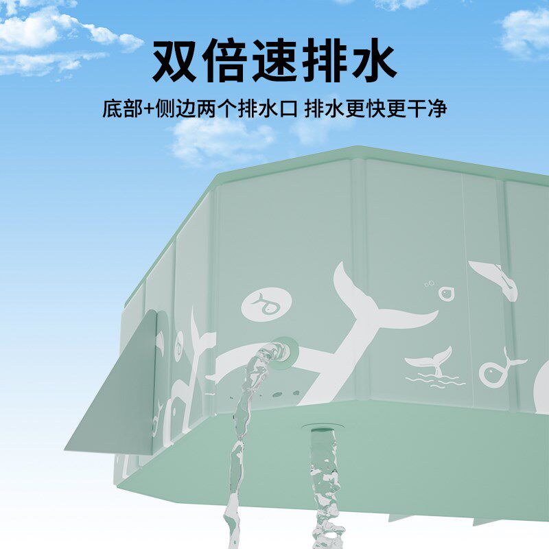 游泳池家用儿童免充气可折叠水池家庭婴儿游泳桶户外大型支架