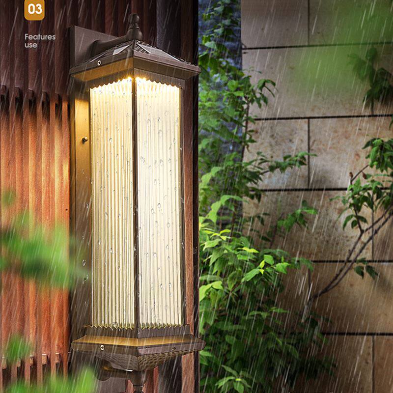 今年流行聚喜式阳能壁灯新中太庭院围墙灯别墅户板防水壁灯样外房