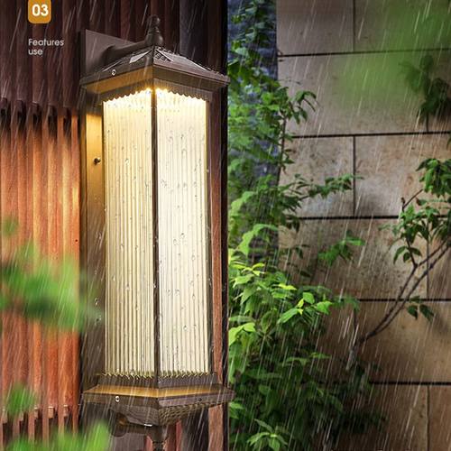 今年流行聚喜式阳能壁灯新中太庭院围墙灯别墅户板防水壁灯样外房