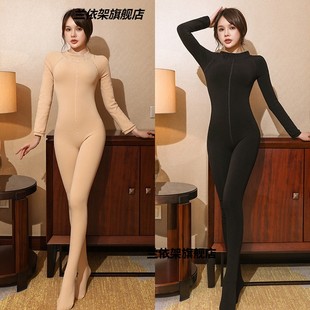 超厚套头连身袜包头不连体丝袜男士D女士全身连裤袜加绒加厚连体