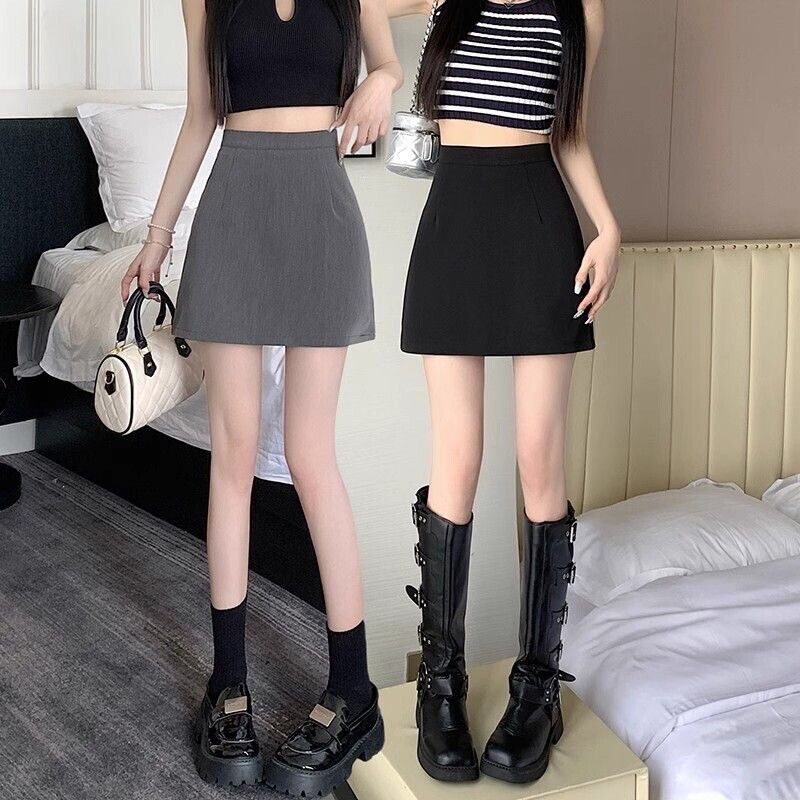 西装半身裙女小个子黑色包裙夏季短款高腰春季紧身xs包臀性感短裙