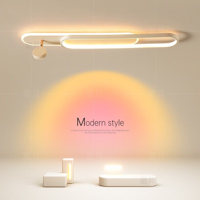 长条led吸顶灯j夕阳灯阳台过道灯简约现代客厅卧室灯2024新款灯具
