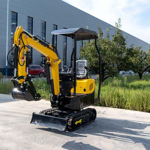 实力工厂出口加拿大1000KG迷你挖掘机 HT10CZ多用小挖机 EPA认证