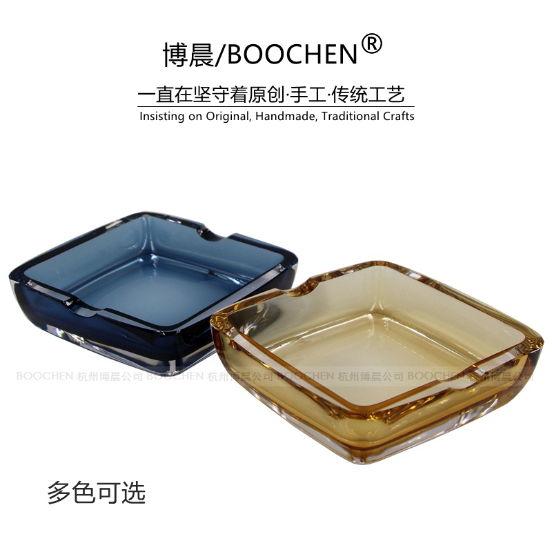 新品直销土耳其蓝j色水晶玻璃琉璃烟灰缸酒店创意时尚彩色手工烟