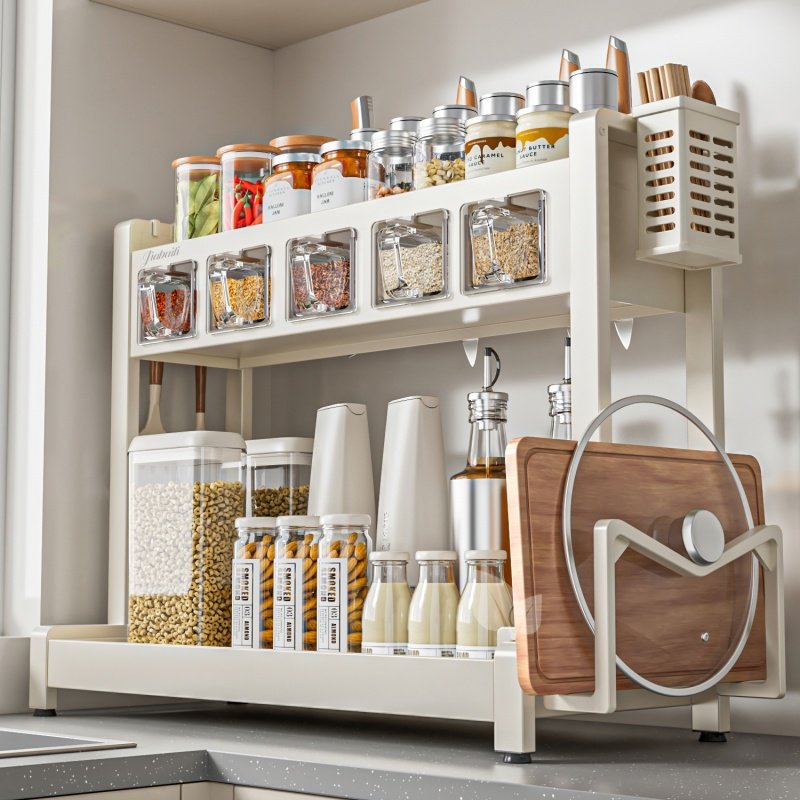 厨房雅白调料品置物架调料架子台面免安装调料盒多功能转角多功能,厨房/烹饪用具,调料置物架,淘宝优惠券,粉丝福利购,淘宝优惠卷