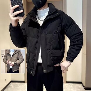 加厚棉衣男冬季外套潮牌帅气短款羽绒棉服高级感男士冬装保暖棉袄