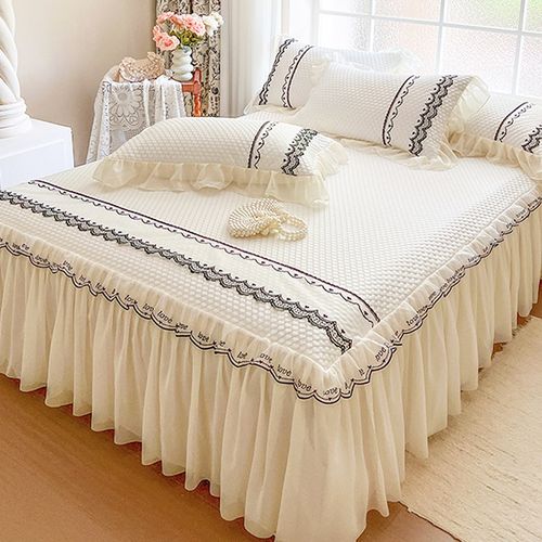 夏季a类母婴级冰丝乳胶凉席三件套夏凉被四件套可机洗空调席床裙