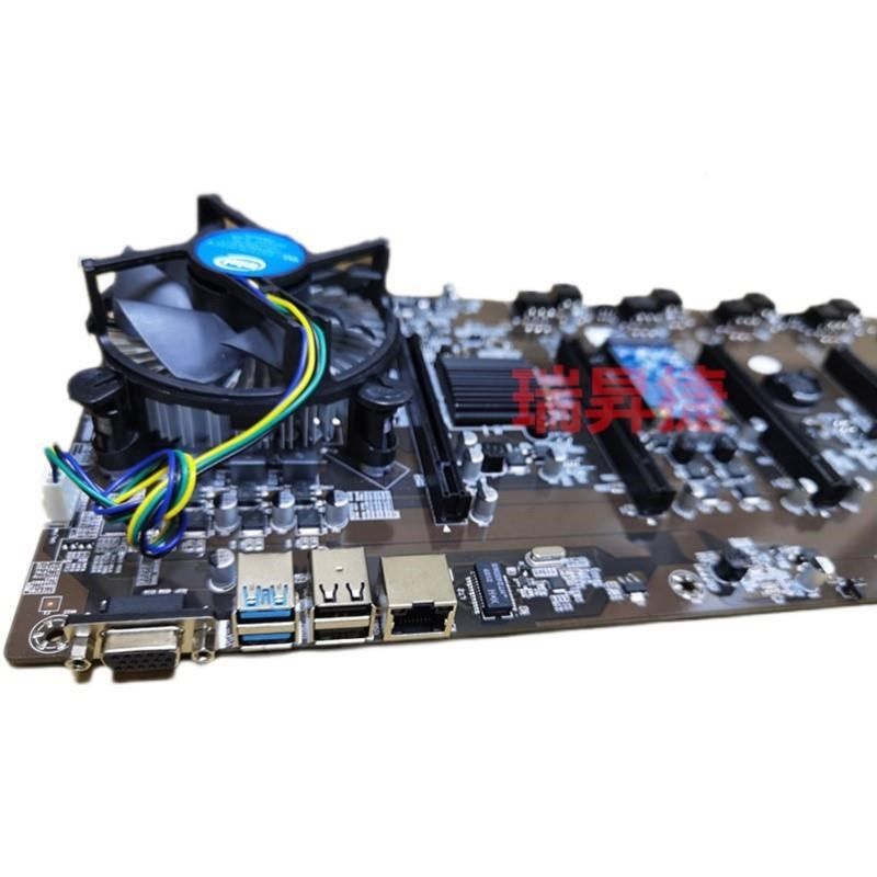 铧泰台熹B85 B75 8卡间直插准系统多显卡主板65距平8B8547八卡X79