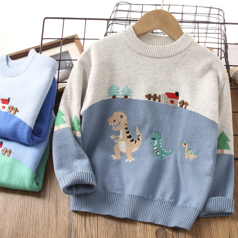 男童毛衣春秋款薄款春季线衣儿童针织衫纯棉男孩宝宝打底上衣洋气
