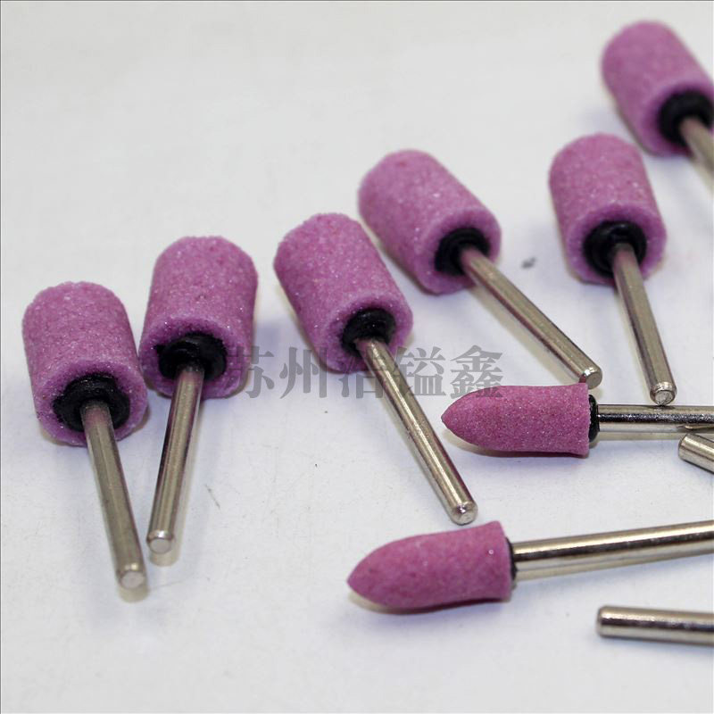 柄3耐用圆柱桃形红色氧化铝陶瓷PA砂轮火石仔抛光打磨头45681012,标准件/零部件/工业耗材,磨头,淘宝优惠券,粉丝福利购,淘宝优惠卷