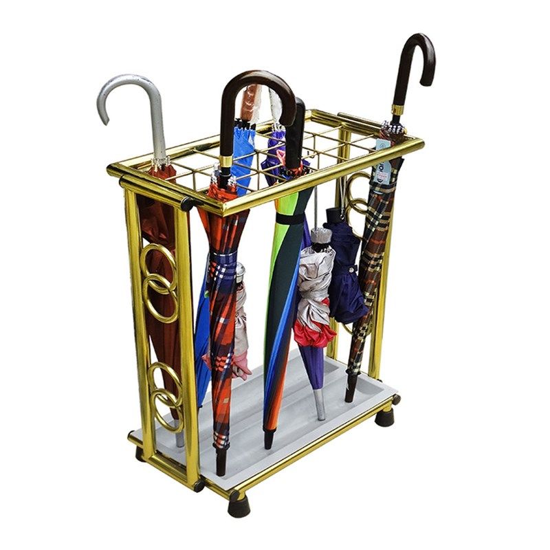 酒店大堂家用长柄短柄不锈钢雨伞架收纳架挂伞架放伞折叠伞架