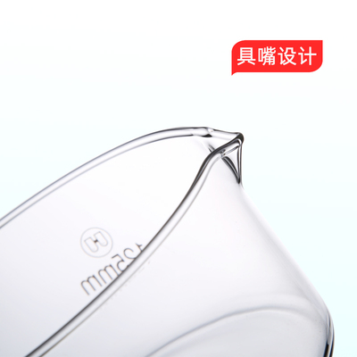 华鸥 结晶皿e 高硼硅玻璃耐高温具嘴 厚壁 平底60 70 80 90 100 1