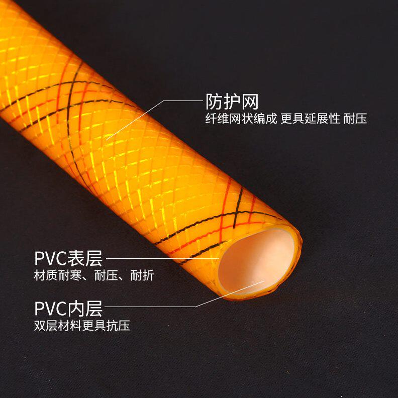 甄选厂家供应pvc三胶一线软管水管软管加厚防冻压洗车花园皮管