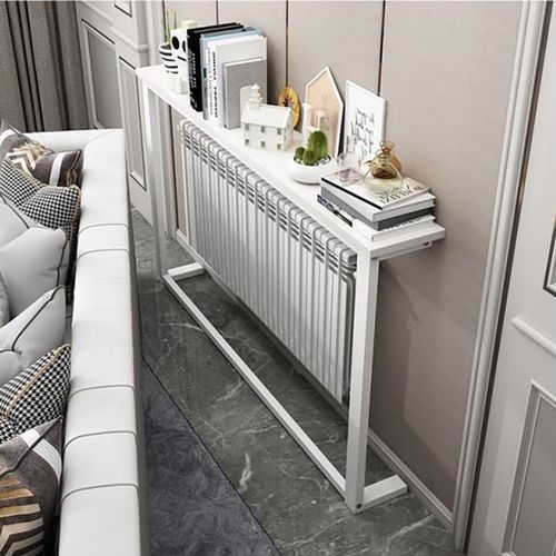 家用卧室暖气片靠墙置物架多功能暖气管上方长条收纳架夹缝整理架