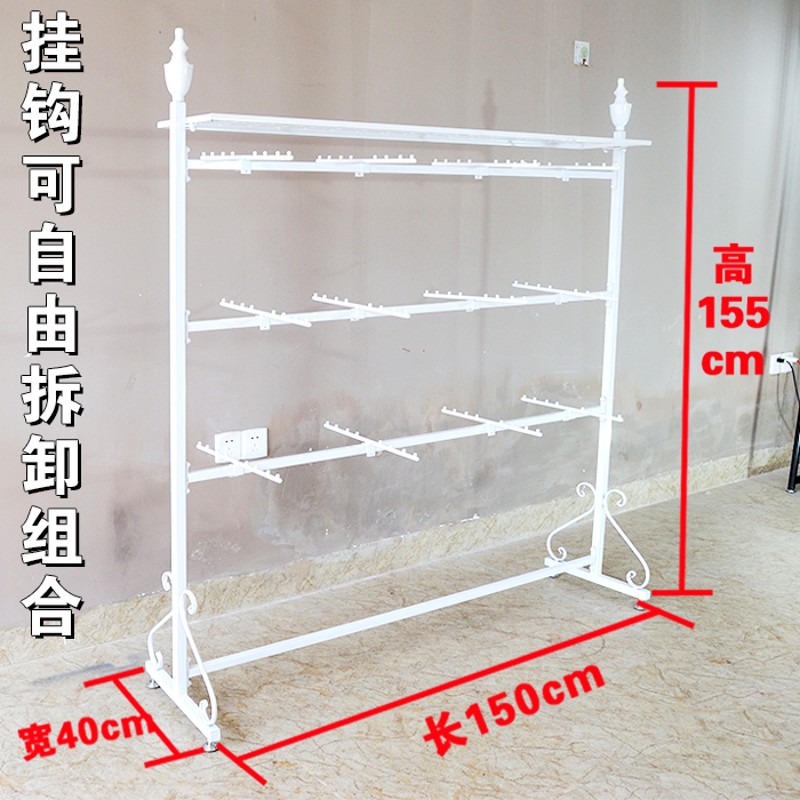 服装店内衣展示架落地式铁艺双面多层欧式高档文胸内裤货架多功能