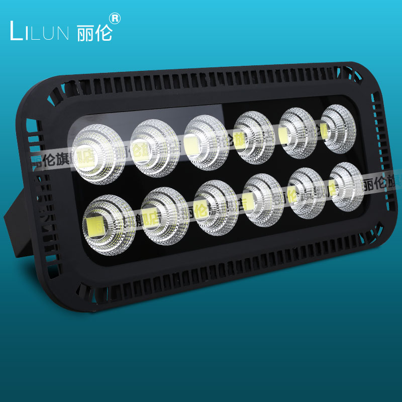 聚光1000W400W500w600yW瓦隧道灯工矿灯投射灯LED投光灯工地照明