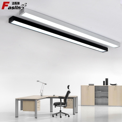 LED办公室灯长条吸顶灯简约现代长方型铝方通灯走廊过道工程灯具