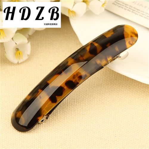 简约气质韩国发卡大号顶夹韩版弹簧马尾发夹子后脑勺一字夹头饰