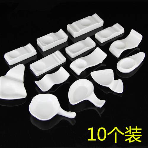 筷托快子托架放勺子的架子勺架z.饭店置物架陶瓷筷子垫造型筷子架