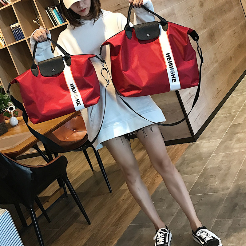 手提袋子外出时尚大容量装衣服的行李袋女轻便短途出行包小旅行包