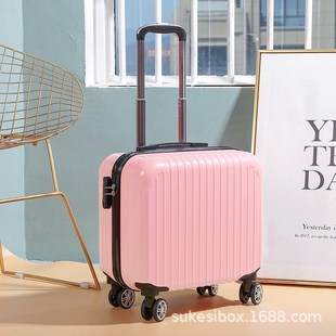 18寸登机箱小行李箱男女小型可爱拉杆箱密码 箱O儿童旅行箱定制log