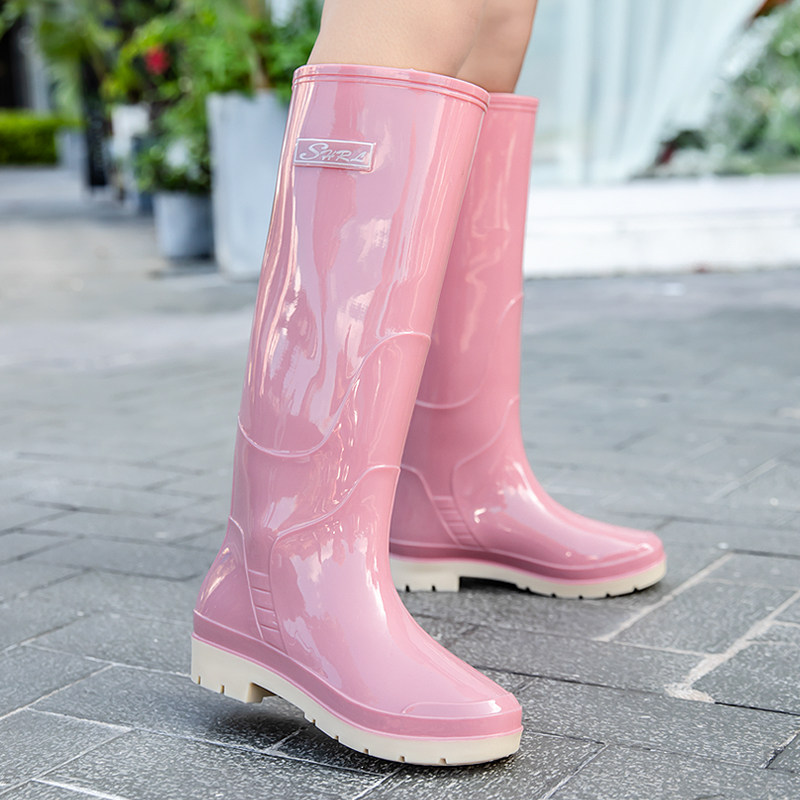 赶海超高筒雨靴女j款成人41码时尚外穿防滑雨鞋防水鞋胶鞋水靴厨