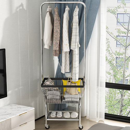 衣架落地卧室衣帽架床头床尾床边晚上睡觉放衣服的隔夜衣收纳神器