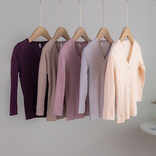 拉波米婴幼儿针织开衫毛衣薄款外套内搭春秋新款宝宝洋气修身上衣