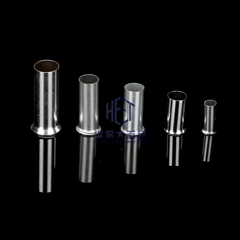 EN16-18管型冷压接线端子插针电线紫铜纯铜接线端子铜管铜接头电