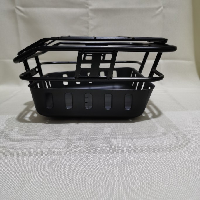 台铃电动车配件V911车筐外卖车菜篮车篓配件前置置物箱蓝