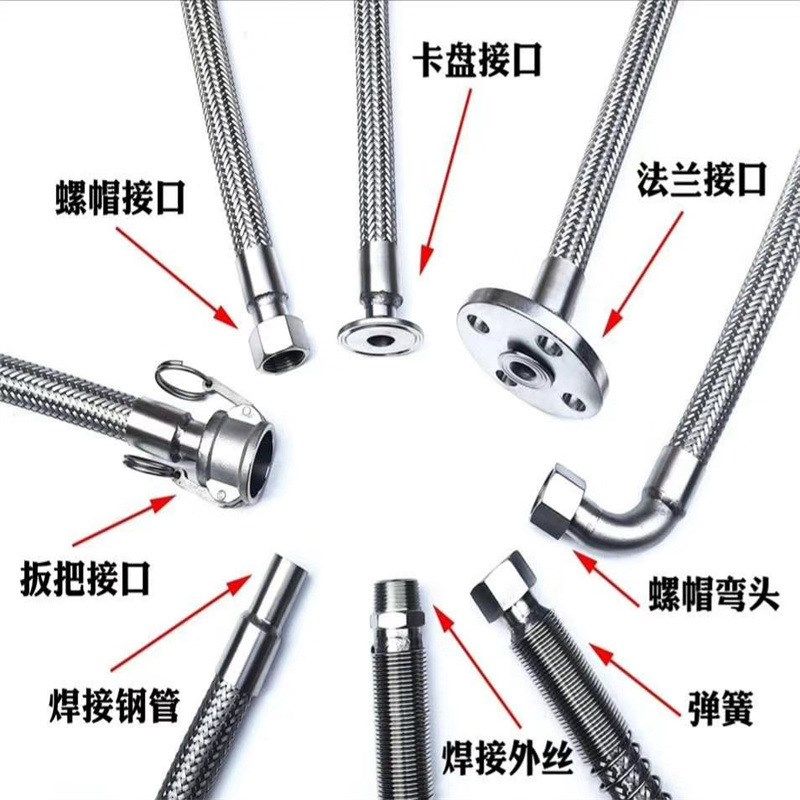 不锈钢波纹金属软管 法兰活盘式/耐腐耐温扮把式金属软管总成