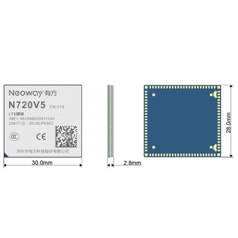 有方N720V5 4G/ LTE无线通信模块 LGA PCIE封装通5模