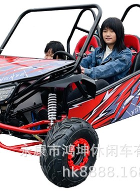 新款儿童山地越野卡丁车四轮全地形UTV汽油电动农夫车沙滩漂移车