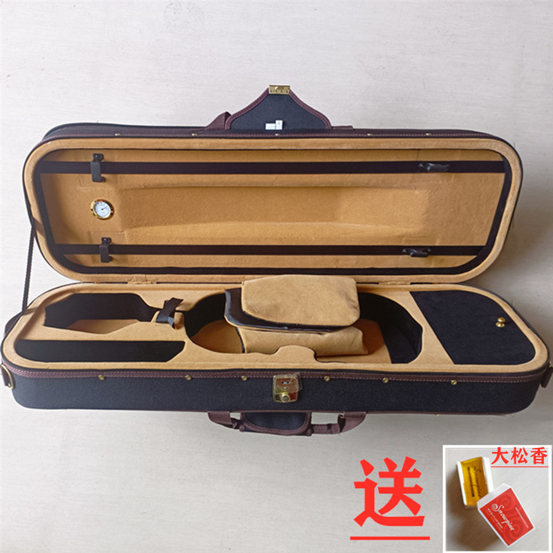 小提琴琴盒子琴箱 双肩单肩轻便小提琴包抗压带锁带湿度表包邮