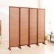 现代实木竹帘屏风帘收合遮挡客厅酒店宾馆