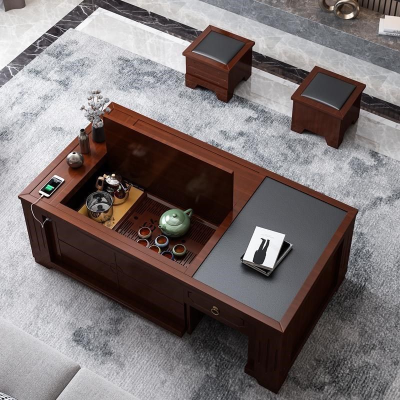 新电动升降功夫茶几办公室火烧石自动上水泡茶桌家用客厅茶台,住宅家具,茶几,淘宝优惠券,粉丝福利购,淘宝优惠卷