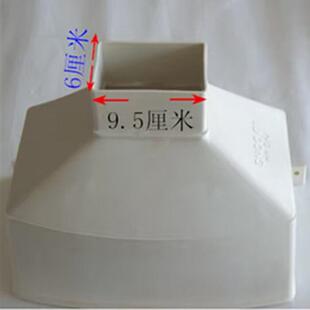 PVC方管雨水槽老式漏斗方形落水槽下水排水管材管件配件方管专用