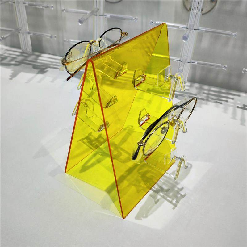 压克力新品眼镜架子展示架透明彩色太阳眼镜陈列道具货架置放架装